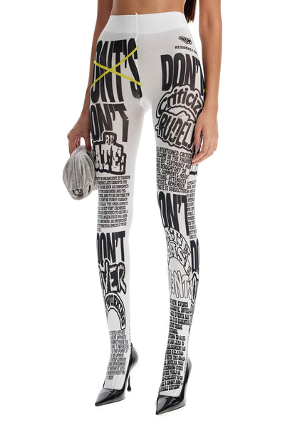 printed tights tyt x COLLANT DOS DONTS FW