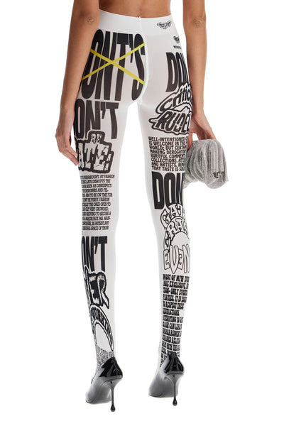 printed tights tyt x COLLANT DOS DONTS FW