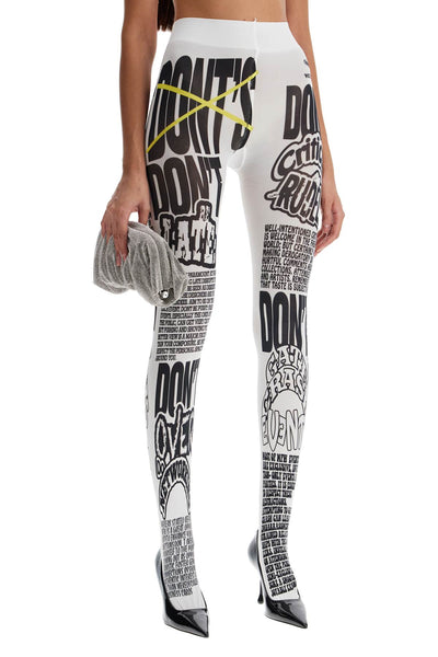 printed tights tyt x COLLANT DOS DONTS FW