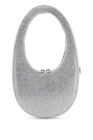 glittered swipe mini hobo bag COPBA01BISF6008 SILVER