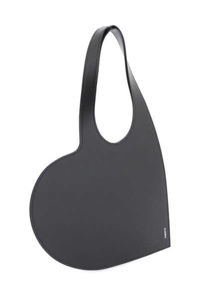 heart-shaped small tote bag COPBA14BIS405 BLACK