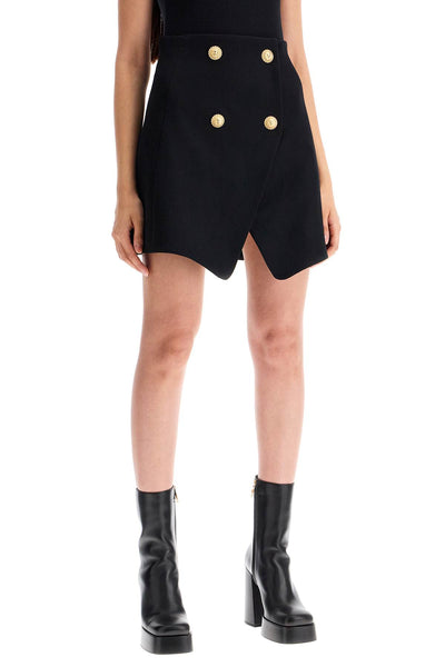 "mini skirt in grain de p DF1LA501WC09 BLACK