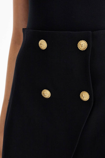 "mini skirt in grain de p DF1LA501WC09 BLACK