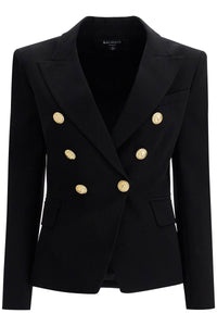 "6-button crepe jacket for DF1SG008VB00 BLACK