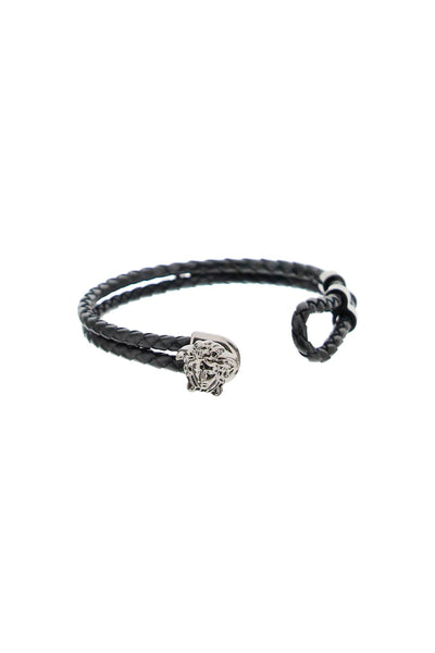 medusa leather bracelet DG05579 DMTN BLACK ULTRA BLACK RUTHENI
