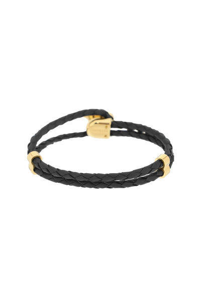 medusa leather bracelet DG05579 DMTN BLACK-GOLD