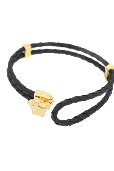 medusa leather bracelet DG05579 DMTN BLACK-GOLD