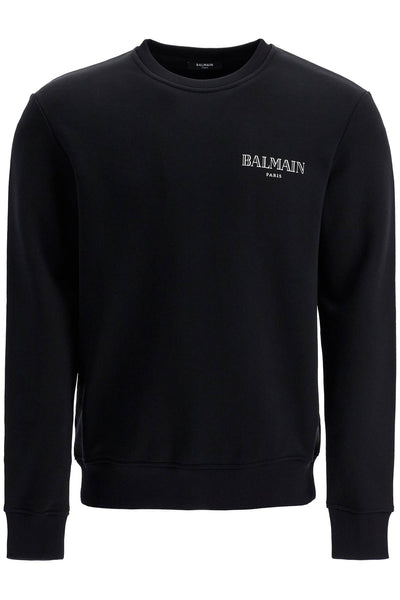 vintage balmain crewneck sweat DH1JQ040GD84 BLACK/SILVER