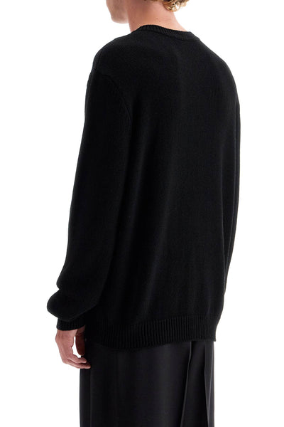 oversized branded sweater DH1KD000KG97 BLACK/WHITE