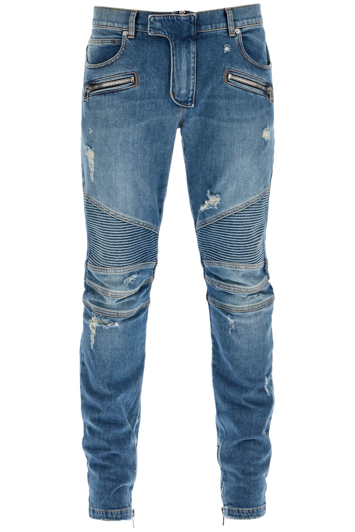 slim fit biker jeans for DH1MG009DE57 RAW BLUE JEAN