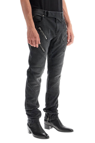 slim fit biker jeans for DH1MG110DE68 USED BLACK