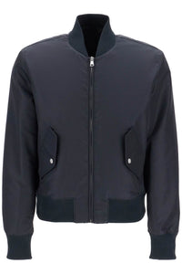 lightweight bomber jacket with embroidery DH1TF618XJ35 DARK NAVY BLUE