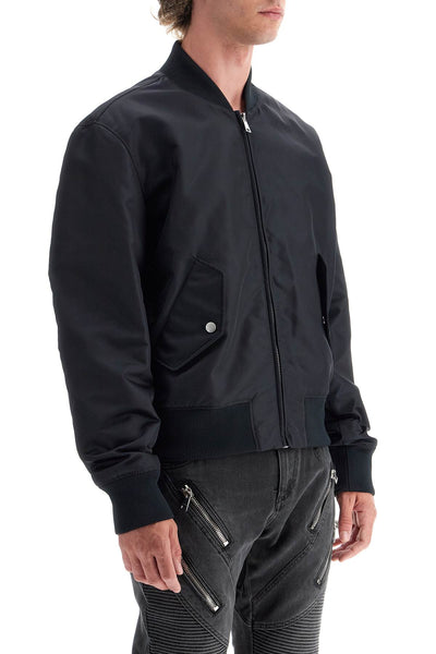 lightweight bomber jacket with embroidery DH1TF618XJ35 DARK NAVY BLUE