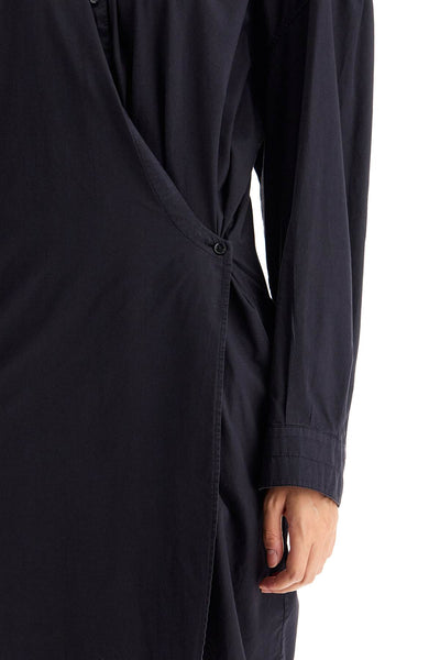 asymmetric shirt dress DR1024 LF445 DARK NAVY