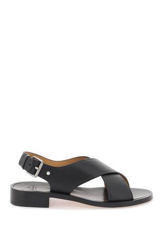 "rhonda leather sandals for DX0104 9FG BLACK