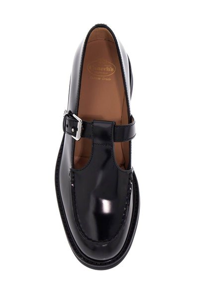 CHURCH'S 'brushed leather mary-jane DX0107 9EM BLACK | Italystation.com - Shop Now at italystation.com