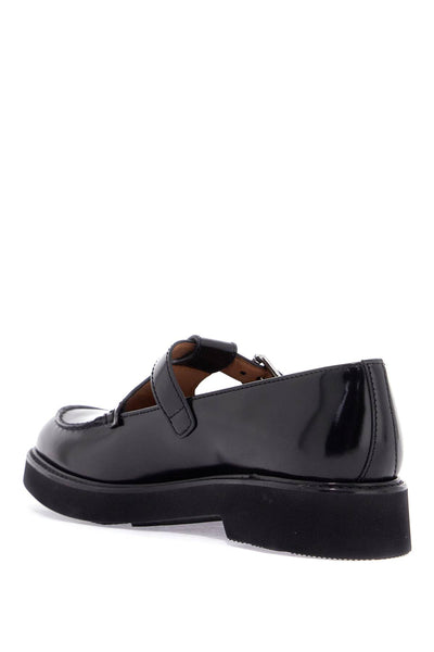 CHURCH'S 'brushed leather mary-jane DX0107 9EM BLACK | Italystation.com - Shop Now at italystation.com
