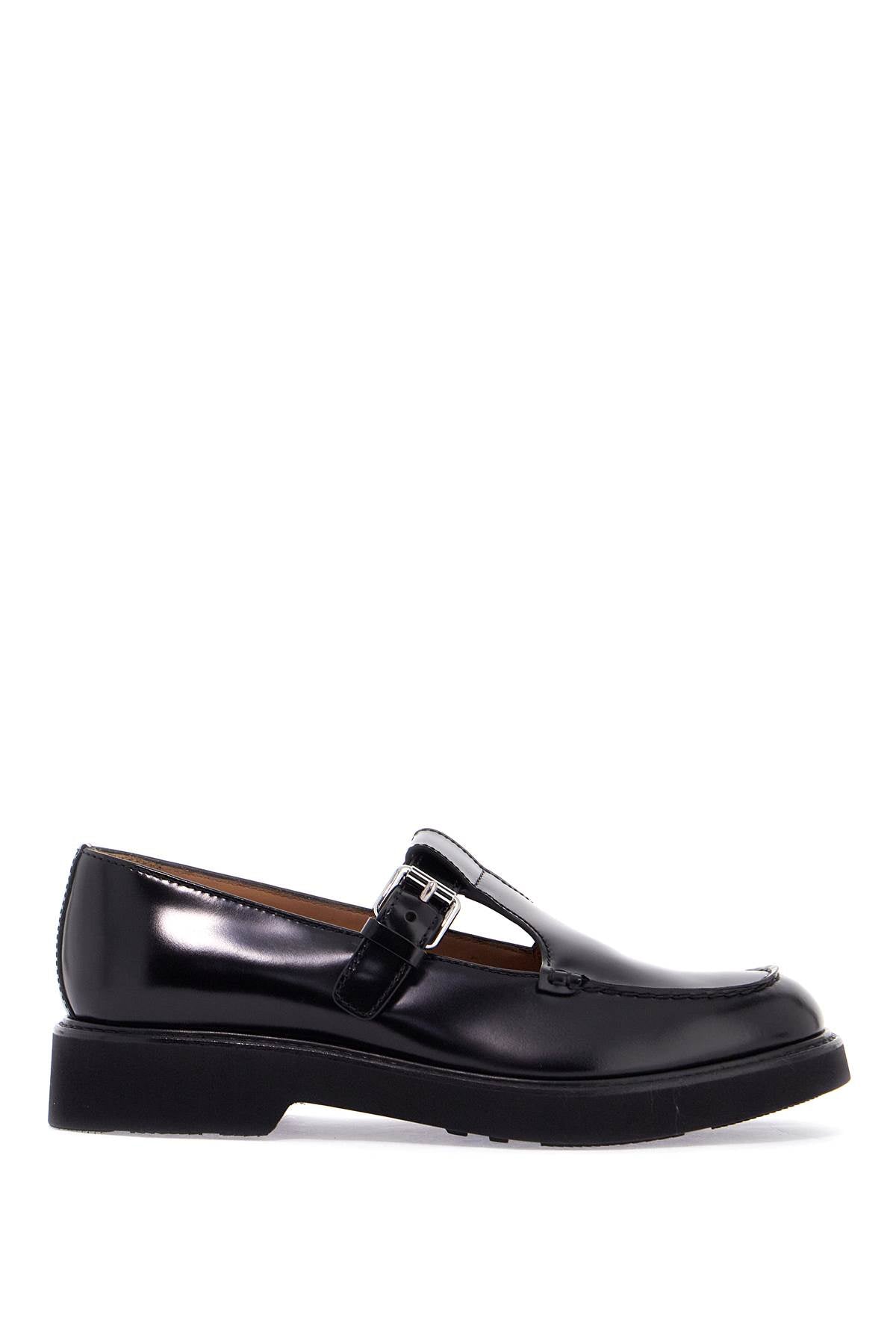 CHURCH'S 'brushed leather mary-jane DX0107 9EM BLACK | Italystation.com - Shop Now at italystation.com