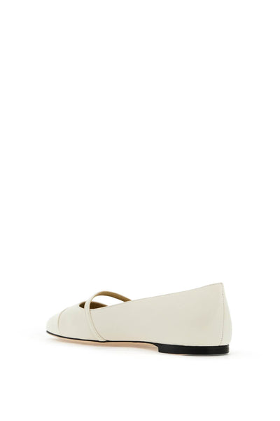 elisa ballet flats in nappa leather ELISA FLAT PTZ LATTE LATTE