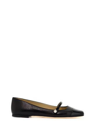 elisa ballet flats in nappa leather ELISA FLAT PTZ BLACK BLACK