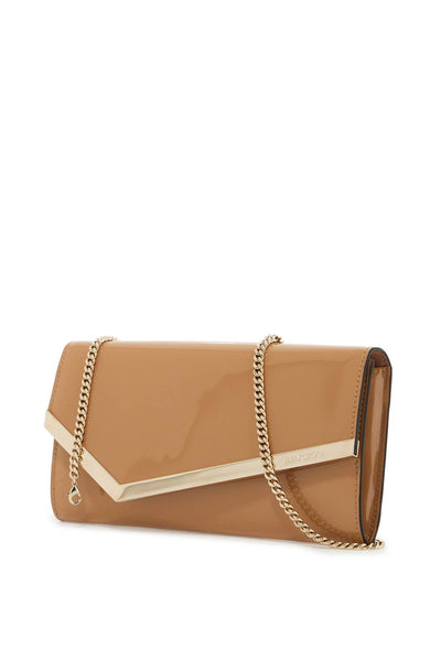 patent leather emmie clutch EMMIE PAT BISCUIT LIGHT GOLD