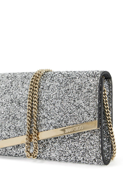 glittered emmie clutch EMMIE PZF SILVER LIGHT GOLD