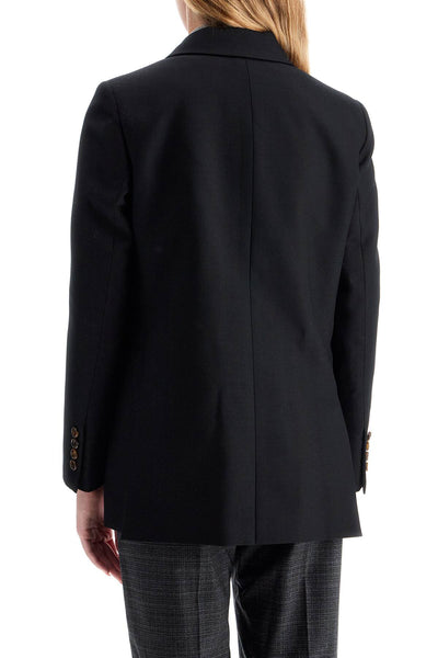 everynight alcanara double-breasted blazer END01 ALC BLACK