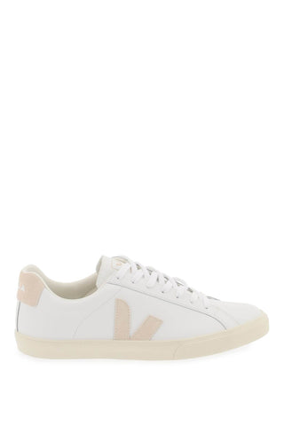 leather sneakers by veja EO0202335B EXTRA WHITE SABLE