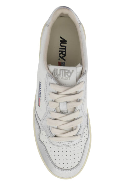 Autry medalist low sneakers EPTLWWB18 WHITE SILVER