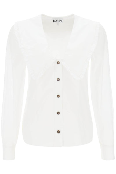 maxi collar shirt F5778 BRIGHT WHITE