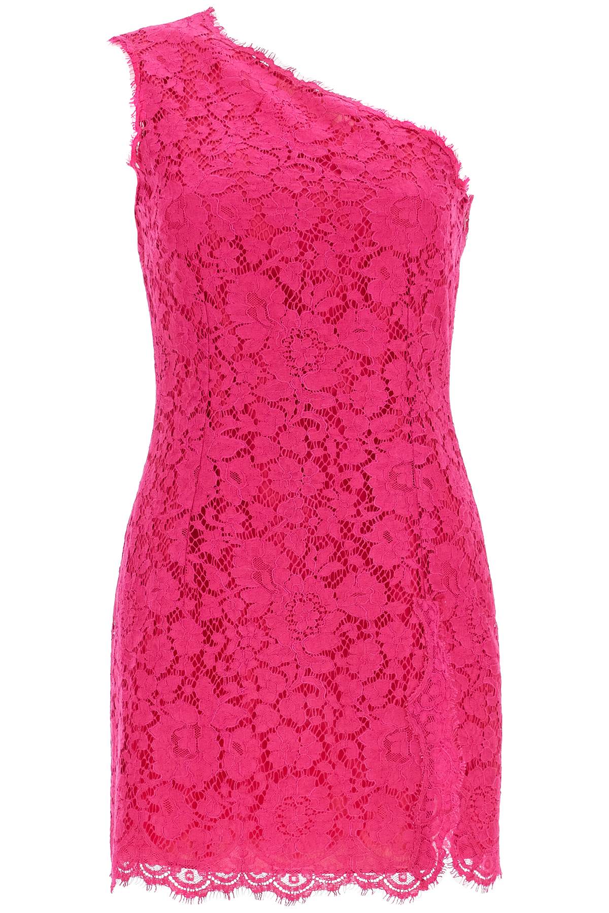 short shocking pink lace dress F6TJUT HLMII ROSA SHOCKING