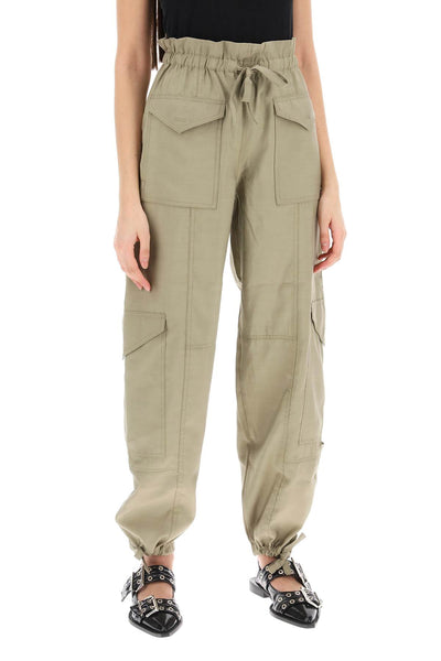 light slub pants F8873 ALOE