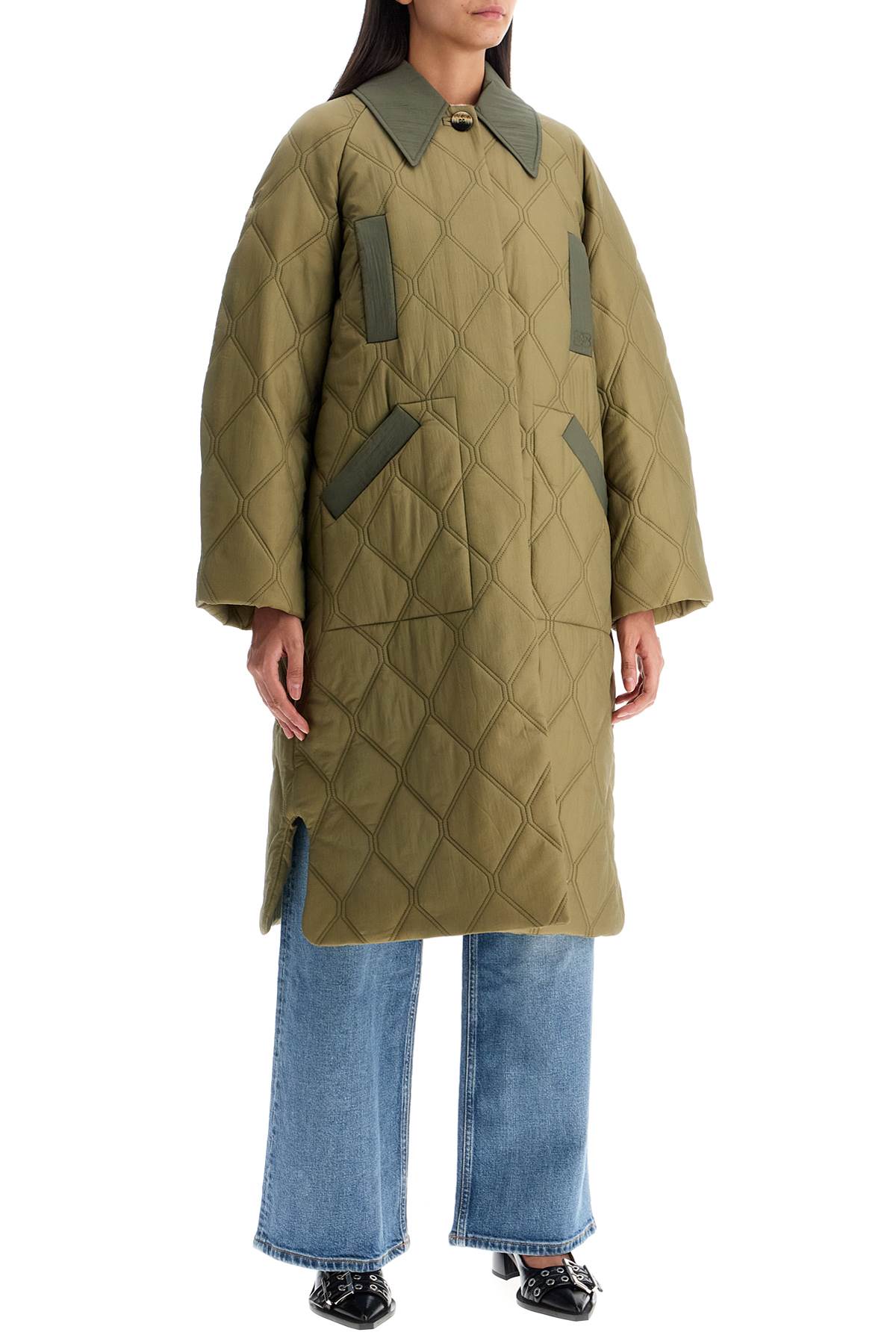 long quilted padded coat – Italy Station