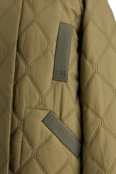 long quilted padded coat F9206 KALAMATA