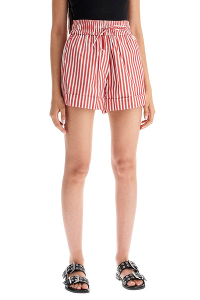 striped cotton shorts for men/w F9229 BARBADOS CHERRY