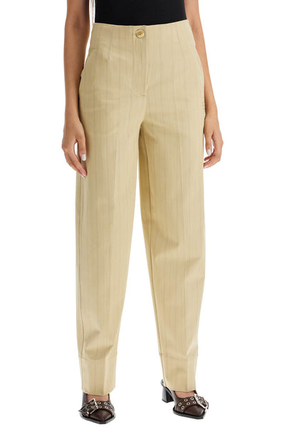 striped tapered trousers F9257 SAHARA SUN