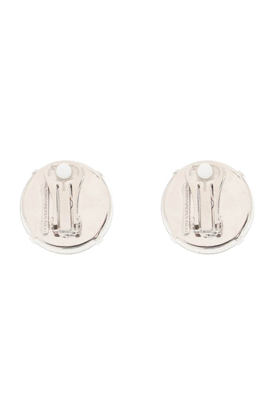 Alessandra rich crystal clip-on earrings in italian style FABA3148 J0004 CRY SILVER