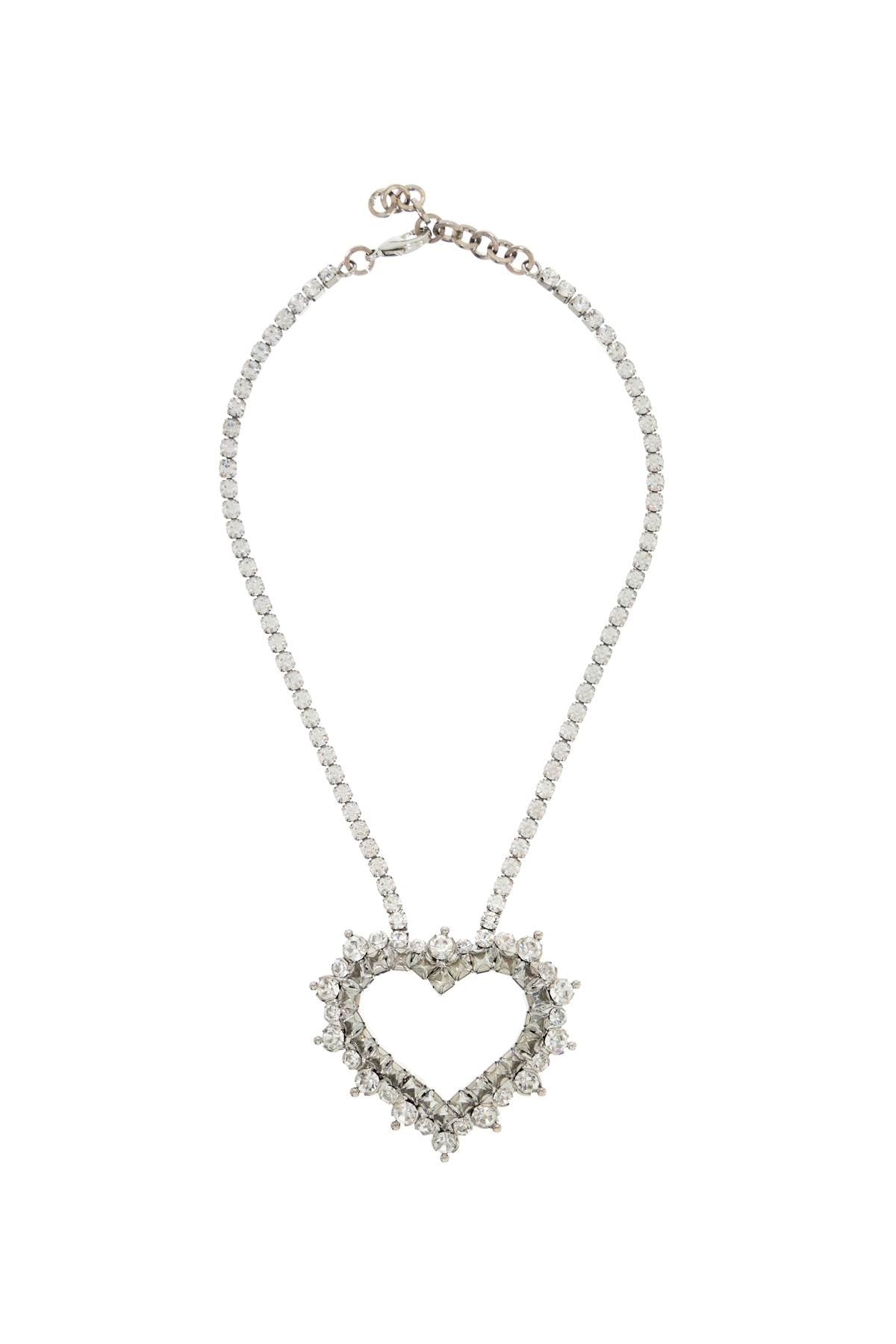 necklace with heart pendant FABA3200 J0004 CRY-SILVER