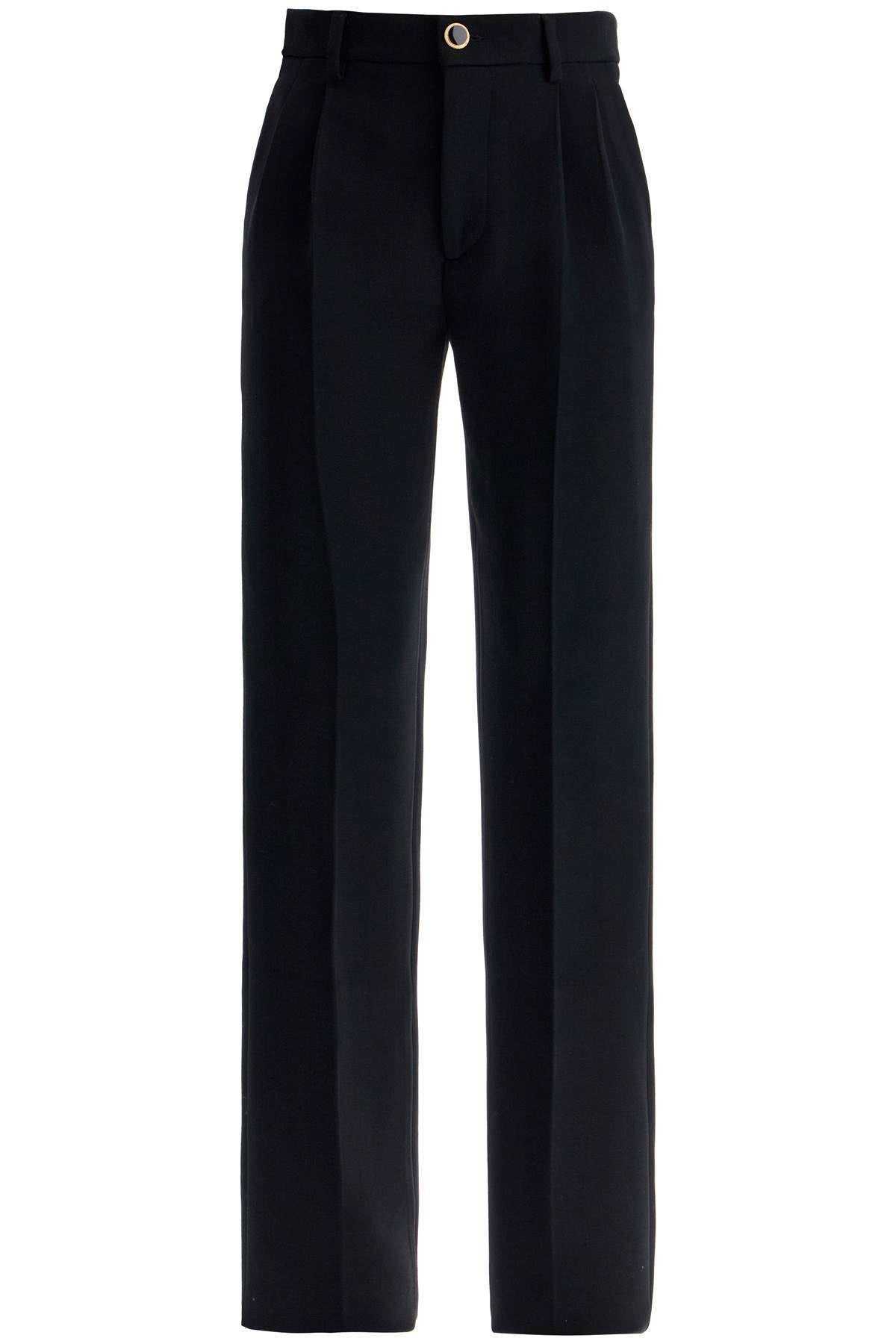 woolen cigarette pants for women FABX3841 F4372 BLACK