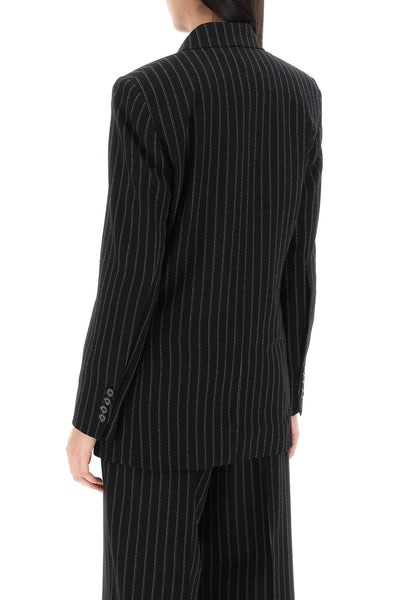 double-breasted pinstripe FBV207 WV0040 NOIR CRAIE