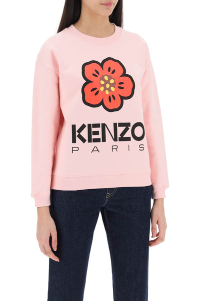 bokè flower crew-neck sweatshirt FD52SW0364ME ROSE CLAIR