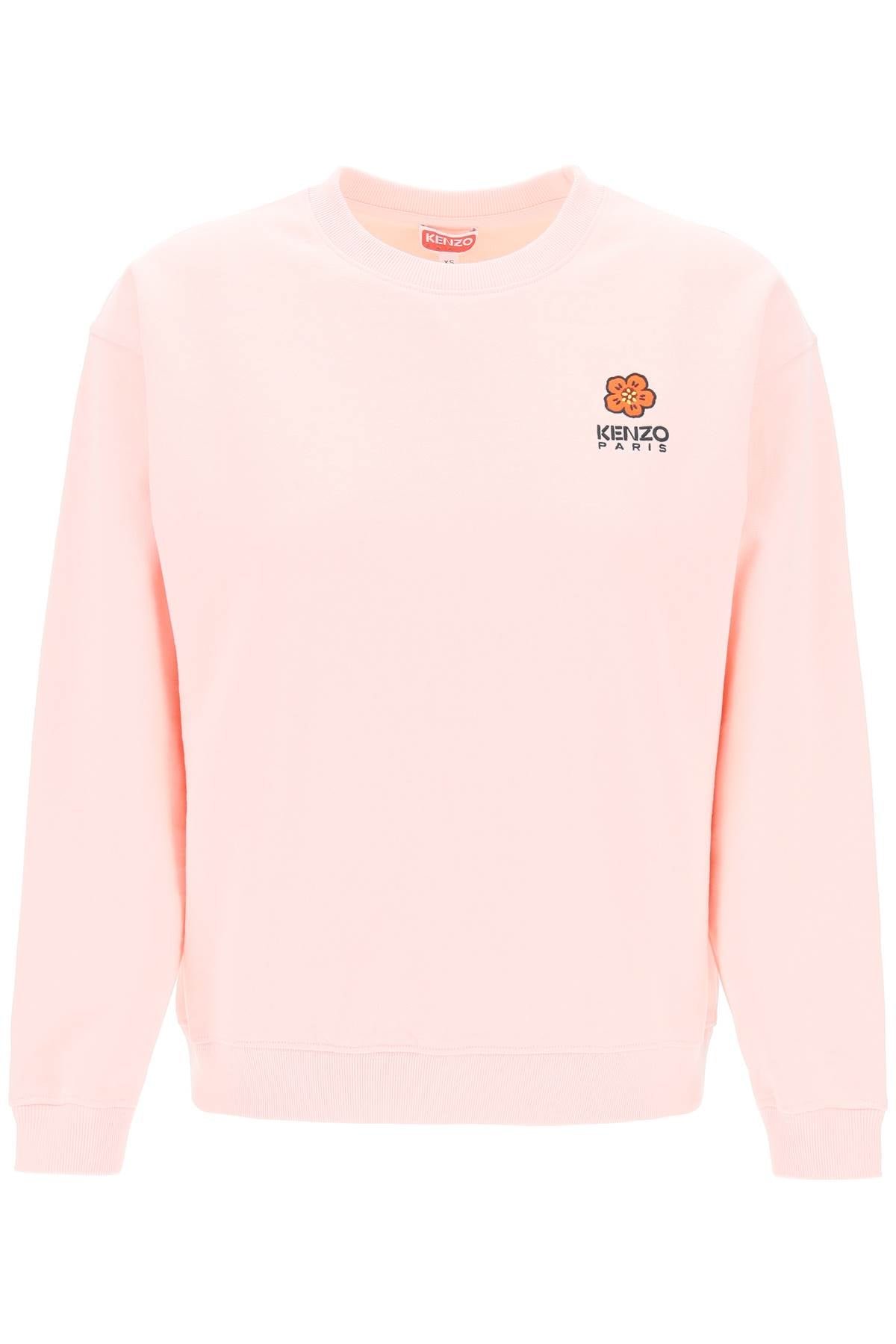 crew-neck sweatshirt with embroidery FD52SW0404MF ROSE CLAIR