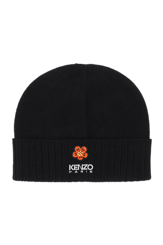 boke flower wool beanie FD68BU191KWB BLACK