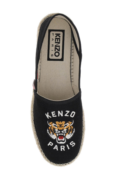 canvas espadrilles with logo embroidery FE55ES020F81 BLACK