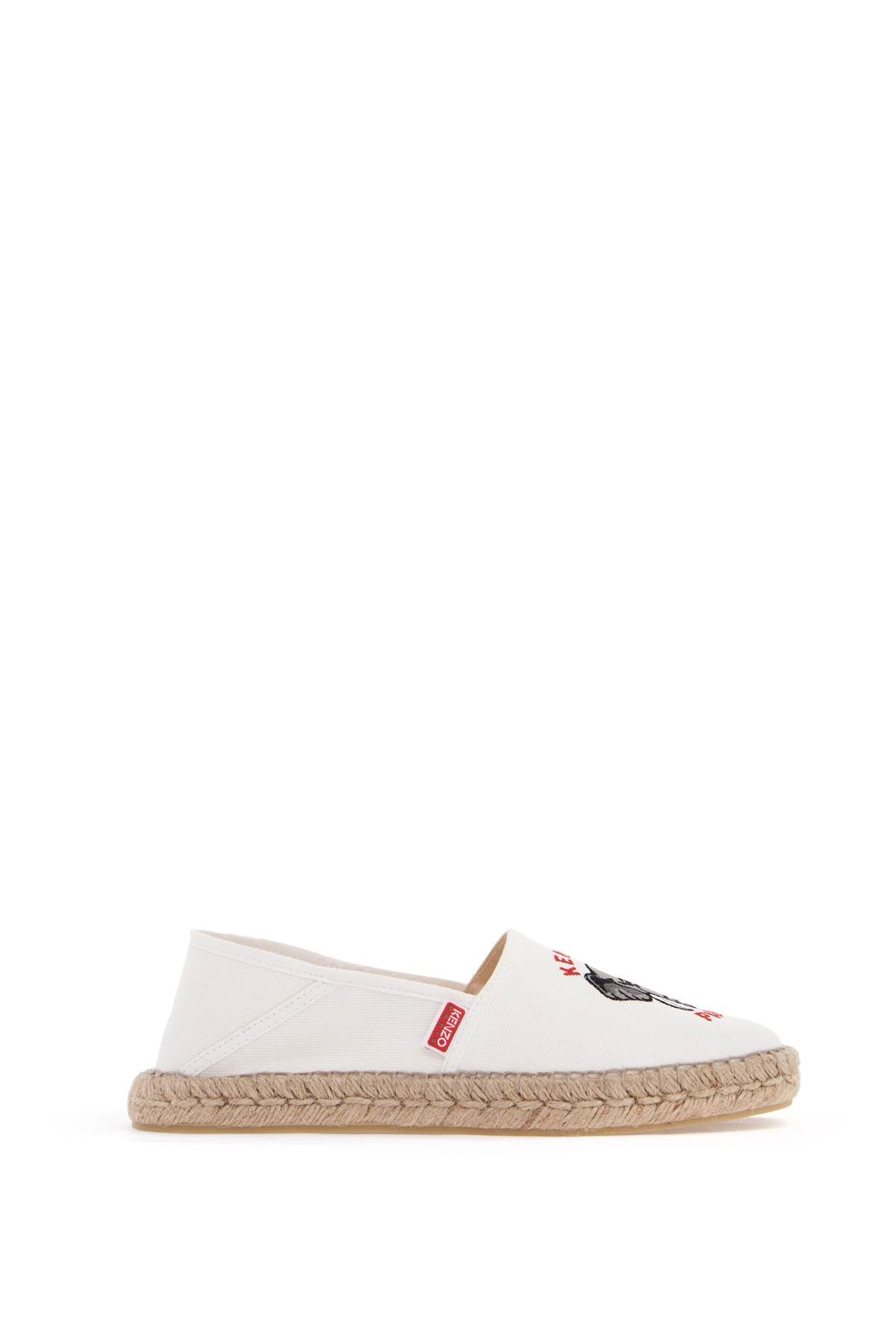 canvas espadrilles with logo embroidery FE52ES020F82 BLANC