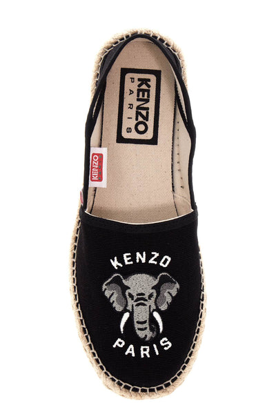 canvas espadrilles with logo embroidery FE52ES020F82 NOIR