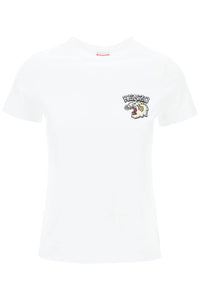 crew-neck t-shirt with embroidery FE52TS1154SG BLANC CASSE