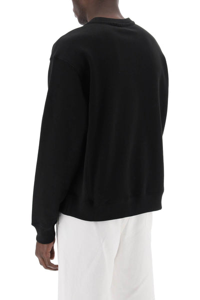 "fleece sweatshirt with f FE55SW1464MG BLACK