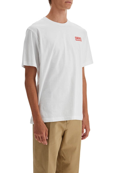 logo t-shirt with FE55TS1844SG BLANC CASSE