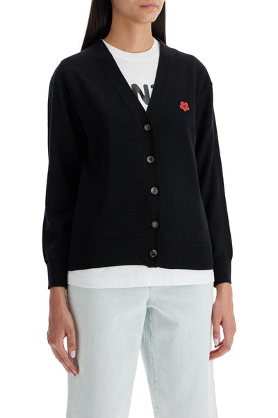 lightweight wool cardigan FE62CA4753LB BLACK